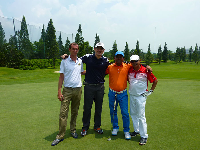 My man Sylvester (Stalone) from Cambodia Golf Today Magazine, Errol, Saiful, and Dody from the Minstry of Tourism Indonesia