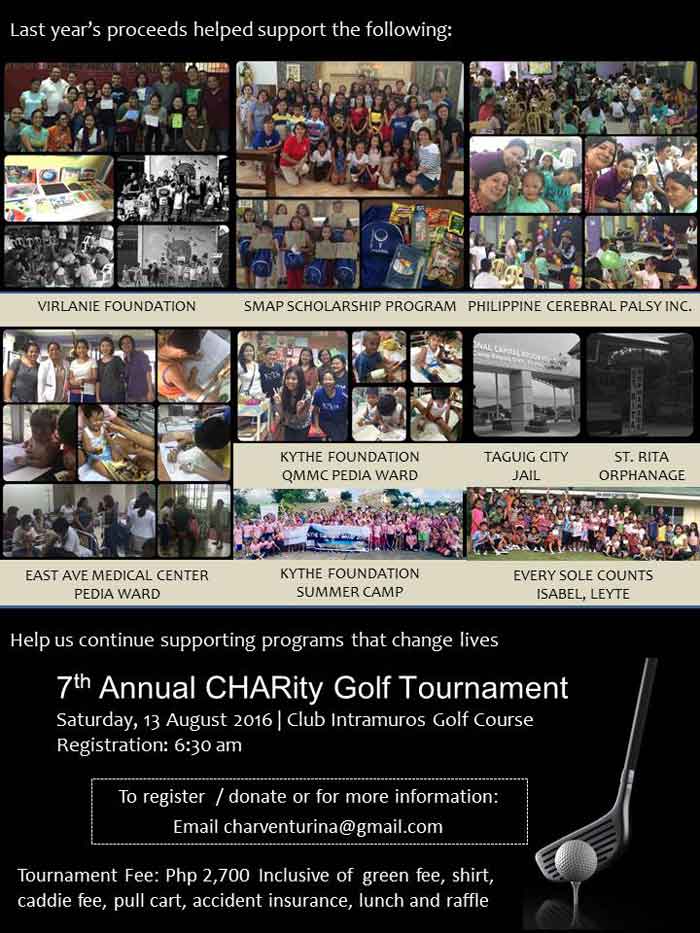 7th CHARity Golf Tournamen Details