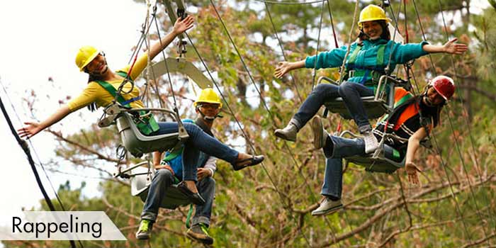 Rapelling Activity at Camp John Hay Golf Club, Inc.