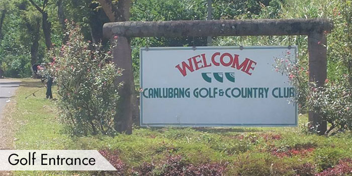 Golf Entrance of Canlubang Golf & Country Club