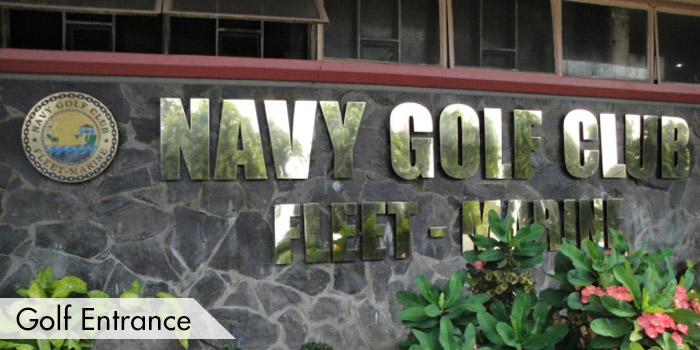 Navy Golf Club Golf Entrance