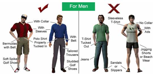 Tips to have a good attire while playing golf