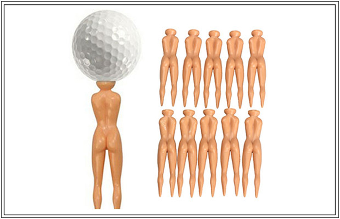 10 Pcs Joke Nude Lady Golf Tees (416 PHP)