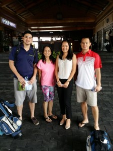 Team Manila with Errol, Maripaz from GolfHolidays, our lovely host Merry and me on the right