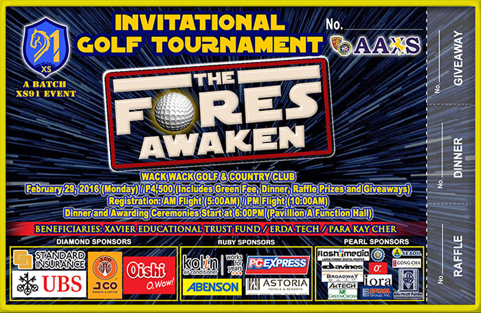 “THE FORE AWAKENS” XS91 Invitational Golf Tournament