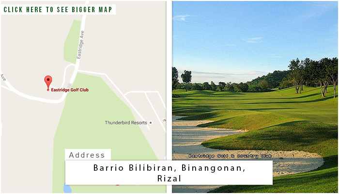 Eastridge Golf and Country Club Location, Map and Address