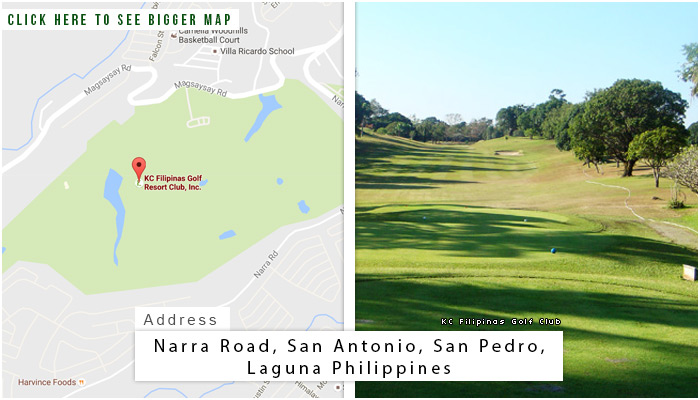 KC Filipinas Golf Club Location, Map and Address