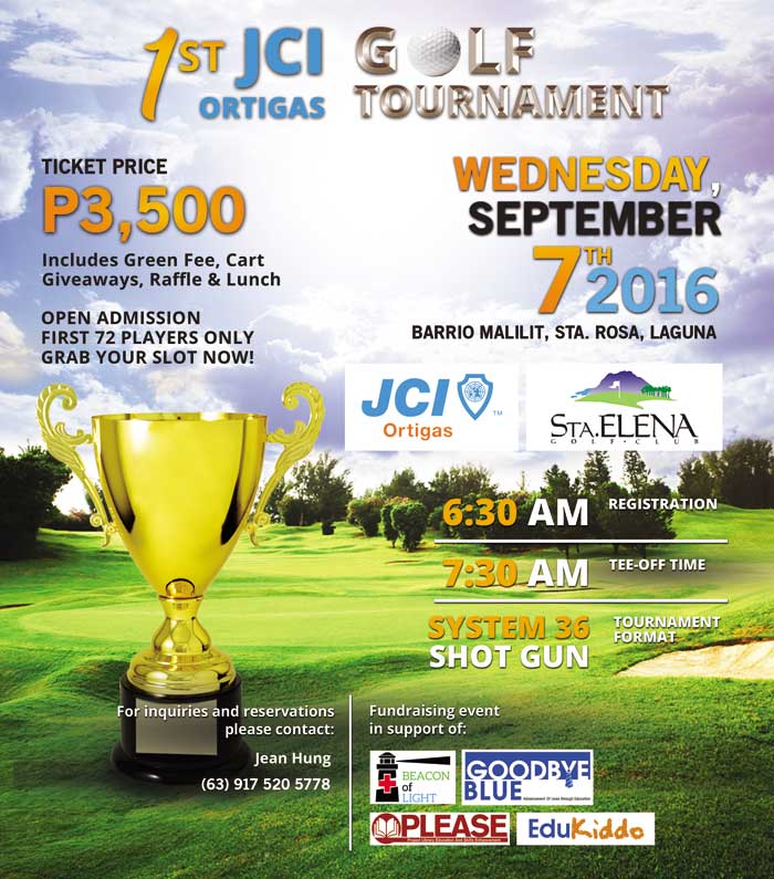 JCI Ortigas Golf Tournament Flyer