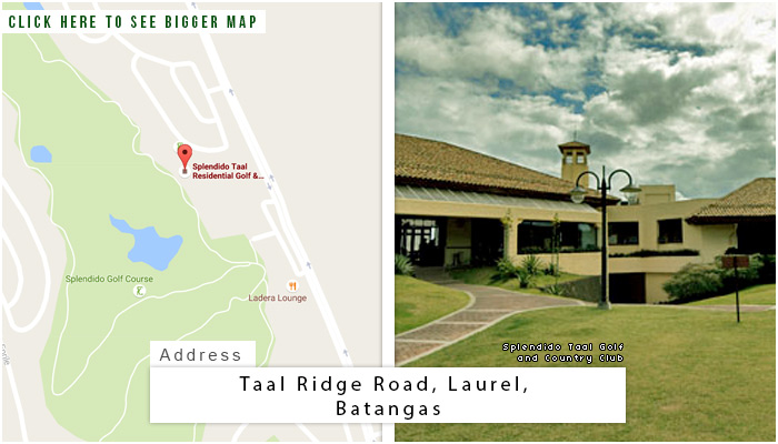 Splendido Taal Golf and Country Club Location, Map and Address