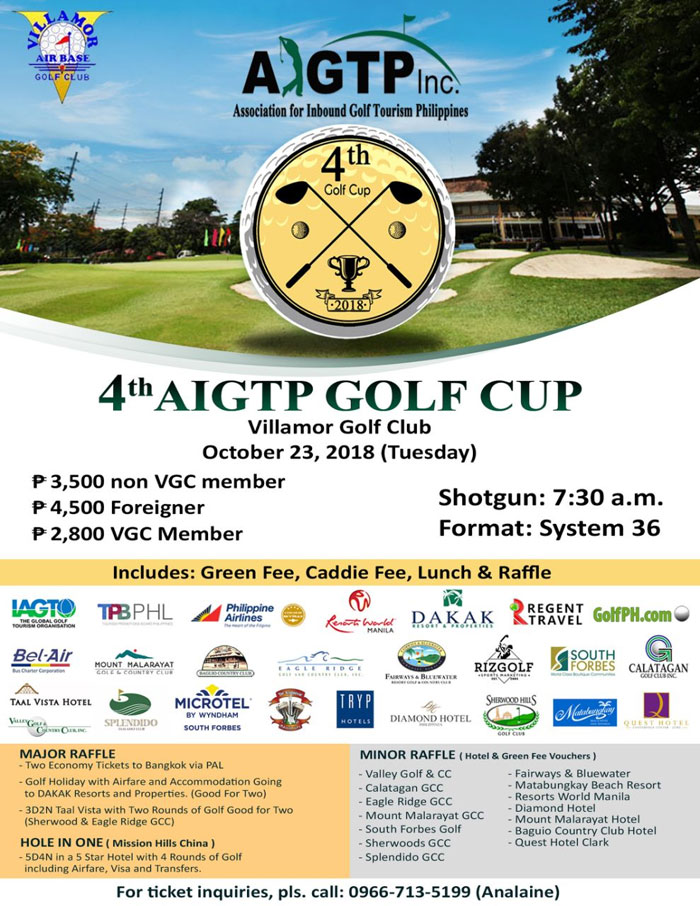 Come Join the 4th AIGTP Golf Cup!